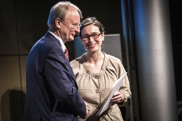 DEU Germany Germany Berlin Awarding of the Will Grohmann Prize 2014 to Nadine Fecht at the Academy of Arts