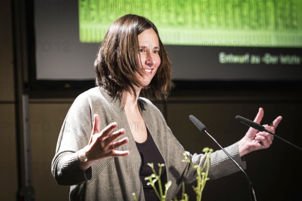 DEU Germany Germany Berlin Award of the Berlin Art Prize at the Academy of Arts. Grand Art Prize Berlin, Literature Fontane Prize to Sherko Fatah. Laudator, playwright Kathrin Röggla