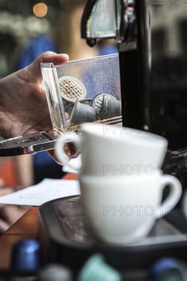 DEU Germany Germany Berlin coffee machine with capsules