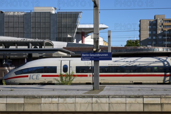 Berlin Gesundbrunnen railway station, Nordkreuz, long-distance and local train station with Intercity Express ICE, Germany