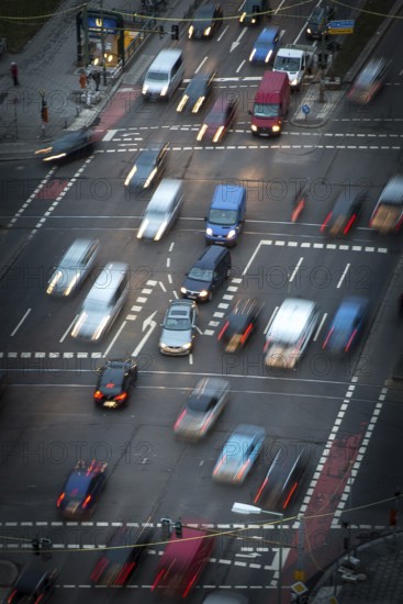 DEU Germany Germany Berlin View of traffic at the Frankfurter Tor intersection