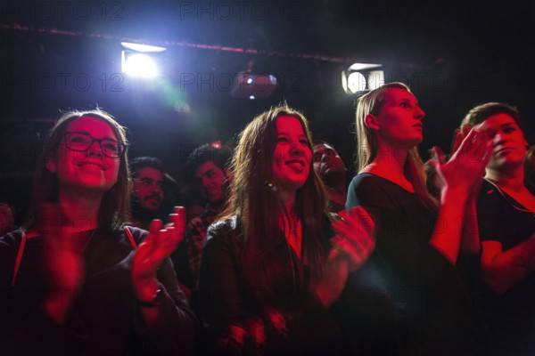 DEU Germany Germany Berlin Performance of the Syrian band Khebez Dawle in a private club