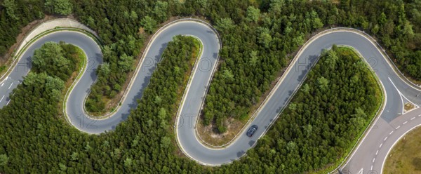 Volkswagen AG proving ground Ehra-Lessien, proving ground Ehra, Volkswagen plant Wolfsburg, Lower Saxony, Germany, Europe, aerial photo, birds-eyes view, aerial photography, aerial photography, overview, bird's eye view, Wolfsburg, Volkswagen, test track, emissions scandal, software manipulation
