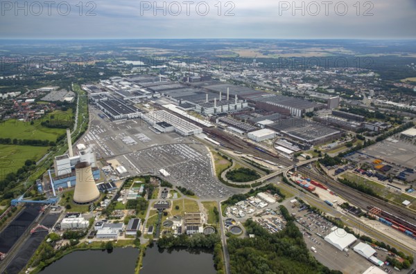 Volkswagenwerk Wolfsburg, Lower Saxony, Germany, Europe, aerial photo, birds-eyes view, aerial photography, aerial photography, overview, bird's eye view, Wolfsburg, Volkswagen, test track, emissions scandal, software manipulation