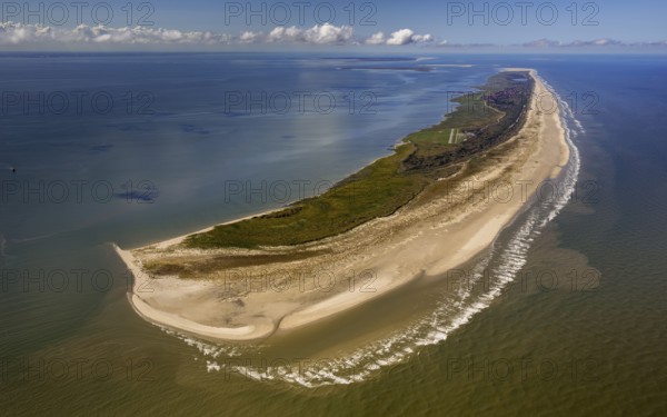 East side Kalfamer, Wadden Sea, aerial view, Juist, North Sea, North Sea island, East Frisian Islands, Lower Saxony, Germany, Norderney, Europe, birds-eyes view, aerial photography, aerial photography, aerial photography, overview, bird's eye view