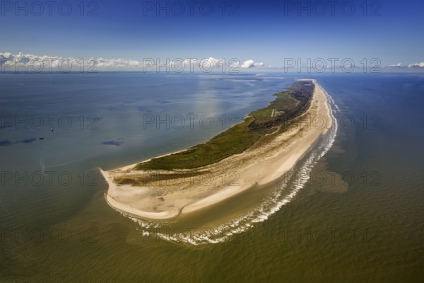 East side Kalfamer, Wadden Sea, aerial view, Juist, North Sea, North Sea island, East Frisian Islands, Lower Saxony, Germany, Norderney, Europe, birds-eyes view, aerial photography, aerial photography, aerial photography, overview, bird's eye view