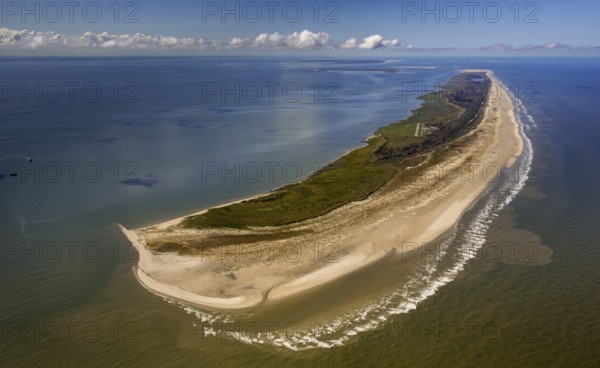 East side Kalfamer, Wadden Sea, aerial view, Juist, North Sea, North Sea island, East Frisian Islands, Lower Saxony, Germany, Norderney, Europe, birds-eyes view, aerial photography, aerial photography, aerial photography, overview, bird's eye view