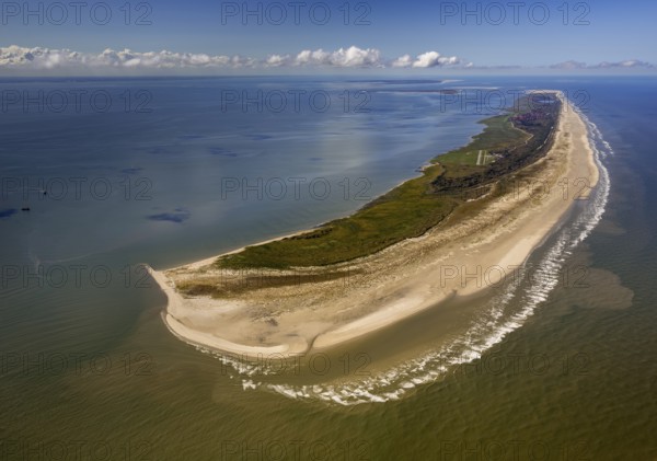 East side Kalfamer, Wadden Sea, aerial view, Juist, North Sea, North Sea island, East Frisian Islands, Lower Saxony, Germany, Norderney, Europe, birds-eyes view, aerial photography, aerial photography, aerial photography, overview, bird's eye view