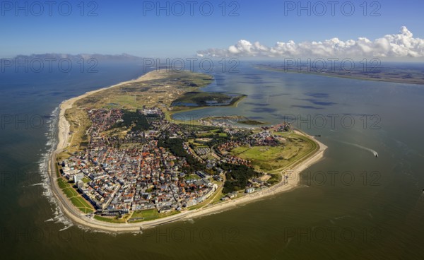 Location Norderney, West Island, Wadden Sea, aerial photo, r 0.041278, North Sea, North Sea island, East Frisian Islands, d 0.381894 0.608648, d 0.419118 0.607944, d 0.392096 0.651767, Europe, birds-eyes view, aerial photography, aerial photography, overview, bird's eye view