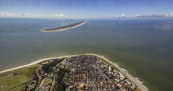 Location Norderney, West Island, aerial view, Norderney, North Sea, North Sea island, East Frisian Islands, Lower Saxony, Germany, Europe, birds-eyes view, aerial photography, aerial photography, overview, overview, bird's eye view