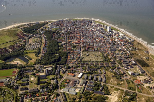 Location Norderney, West Island, aerial view, Norderney, North Sea, North Sea island, East Frisian Islands, Lower Saxony, Germany, Europe, birds-eyes view, aerial photography, aerial photography, overview, overview, bird's eye view