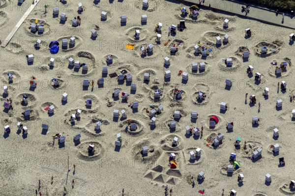 Aerial photo, Wangerooge, North Sea, North Sea island, East Frisian Islands, Lower Saxony, Germany, Europe, birds-eyes view, aerial photography, aerial photography, overview, overview, bird's eye view