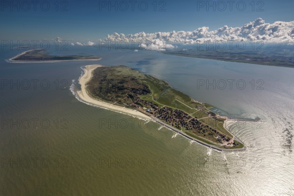 Groynes against land loss, Wadden Sea, aerial photo, Baltrum, North Sea, North Sea island, East Frisian Islands, Lower Saxony, Germany, Europe, birds-eyes view, aerial photo, aerial photography, aerial photography, overview, bird's eye view