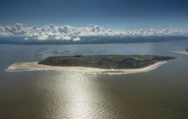 Aerial photo, Baltrum, North Sea, North Sea island, East Frisian Islands, Lower Saxony, Germany, d 0.456443 0.100686, Europe, birds-eyes view, aerial view, aerial photography, aerial photography, overview, bird's eye view
