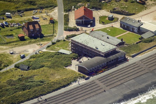 Aerial photo, Wangerooge, North Sea, North Sea island, East Frisian Islands, Lower Saxony, Germany, Europe, birds-eyes view, aerial photography, aerial photography, overview, overview, bird's eye view