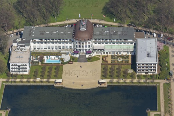 Park Hotel Bremen am Holter See, Bürgerpark, aerial photo, aerial photography of Bremen, Bremen, Germany, Europe, birds-eyes view, aerial photography, aerial photography, overview, overview, bird's eye view