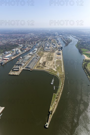 Weser harbours, Bremen harbour, Weser, aerial photography, aerial photography of Bremen, Bremen, Germany, Europe, birds-eyes view, aerial photography, aerial photography, overview, overview, bird's eye view