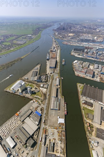 Weser harbours, Bremen harbour, Weser, aerial photography, aerial photography of Bremen, Bremen, Germany, Europe, birds-eyes view, aerial photography, aerial photography, overview, overview, bird's eye view