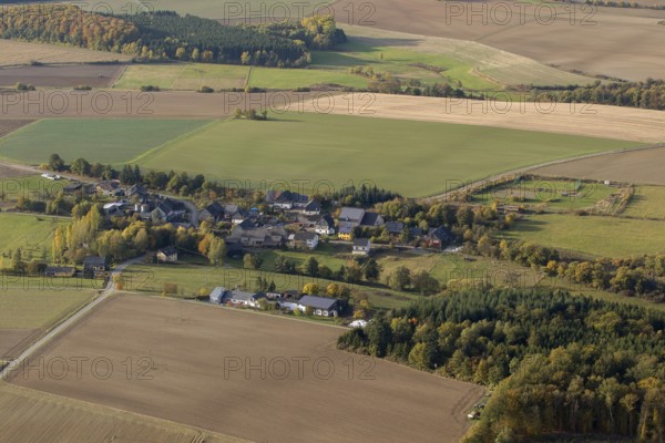 Hunsrück, Schwerbach, Saarland, Germany, Europe, Sankt Ingbert, aerial photo, birds-eyes view, aerial photography, aerial photography, overview, bird's eye view