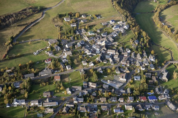 Hunsrück, Schwerbach, Saarland, Germany, Europe, Sankt Ingbert, aerial photo, birds-eyes view, aerial photography, aerial photography, overview, bird's eye view