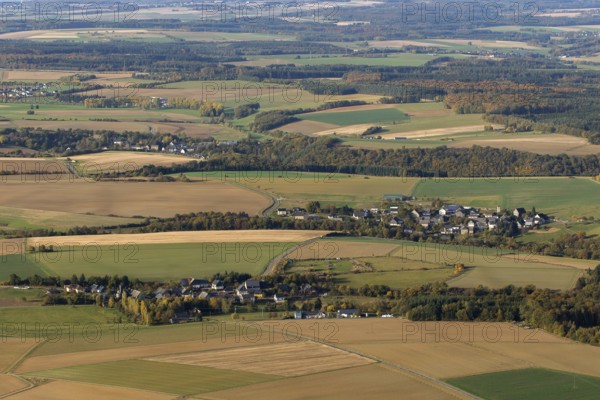 Hunsrück, Schwerbach, Saarland, Germany, Europe, Sankt Ingbert, aerial photo, birds-eyes view, aerial photography, aerial photography, overview, bird's eye view