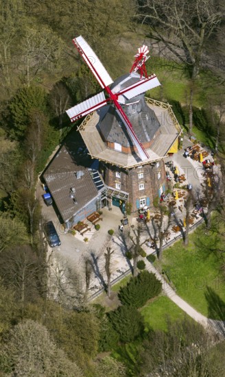 Bremen windmill, Bremen mill, city centre Bremen, city, aerial photography, aerial photography of Bremen, Bremen, Germany, Europe, birds-eyes view, aerial photography, aerial photography, overview, overview, bird's eye view