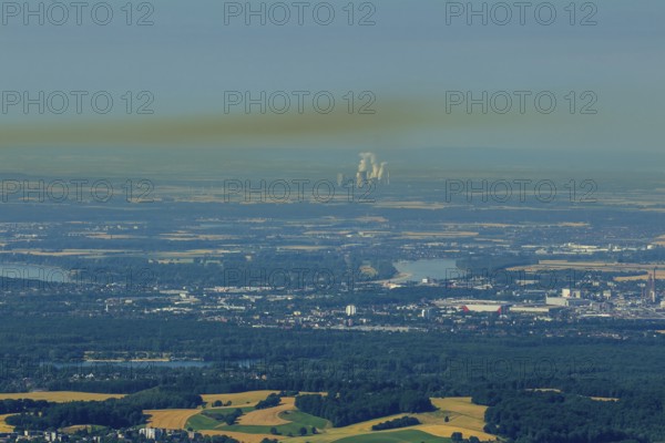 Geesthacht Energypark, Kernkraftwerk Krümmel GmbH, nuclear power plant on the Elbe, Geesthacht, Northern Germany, Schleswig-Holstein, Germany, Mettmann, Rhineland, North Rhine-Westphalia, Europe, aerial photo, birds-eyes view, aerial photography, aerial photography, overview, bird's eye view