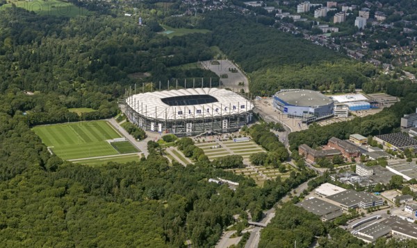 Imtech Arena, HSV Stadion, HSH Nordbank Arena, Hamburg, Bundesliga stadium, Germany, Europe, aerial view, birds-eyes view, aerial photography, aerial photography, overview, overview, bird's eye view