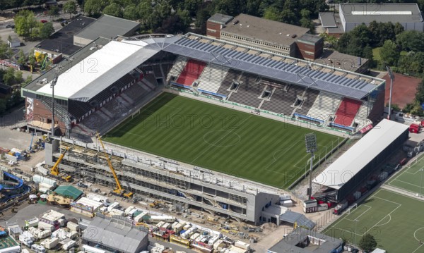 Reconstruction Millerntorstadion, Hamburg, Germany, Europe, aerial view, birds-eyes view, aerial photography, aerial photography, overview, bird's eye view