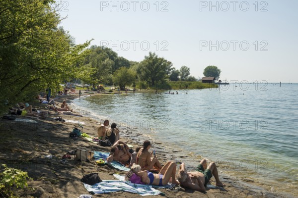 Badestrand, Bregenz, Lake Constance, Vorarlberg, Austria