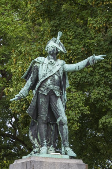 Prince Frederick Josias, Field Marshal, statue, Coburg, Upper Franconia, Franconia, Bavaria, Germany