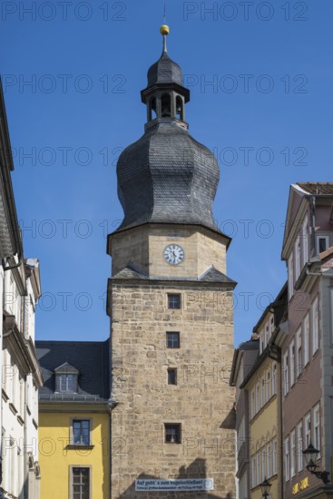 Spitalgasse, Spitaltor, Historic City Gate, Tower, Coburg, Upper Franconia, Franconia, Bavaria, Germany