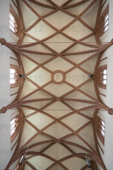 Vault, Holy Trinity, City Church, Bayreuth, Upper Franconia, Franconia, Bavaria, Germany