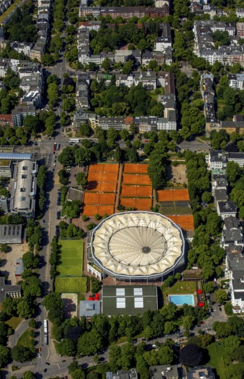 Rothenbaum tennis courts, Rothenbaum Sport GmbH, Hamburg, Free and Hanseatic City of Hamburg, Germany, Europe, aerial view, birds-eyes view, aerial photography, aerial photography, overview, overview, bird's eye view