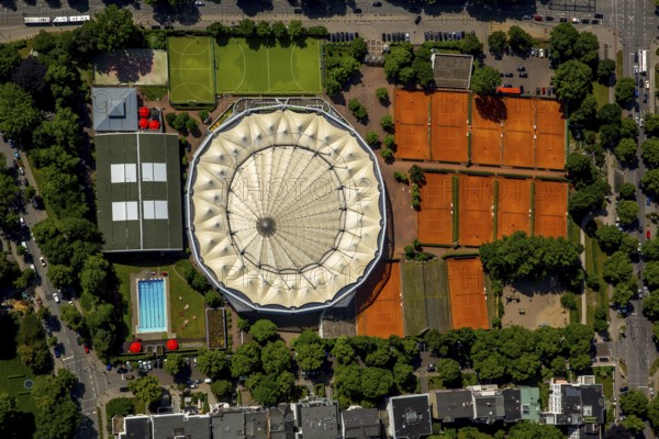 Rothenbaum tennis courts, Rothenbaum Sport GmbH, Hamburg, Free and Hanseatic City of Hamburg, Germany, Europe, aerial view, birds-eyes view, aerial photography, aerial photography, overview, overview, bird's eye view