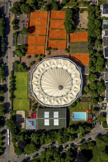 Rothenbaum tennis courts, Rothenbaum Sport GmbH, Hamburg, Free and Hanseatic City of Hamburg, Germany, Europe, aerial view, birds-eyes view, aerial photography, aerial photography, overview, overview, bird's eye view