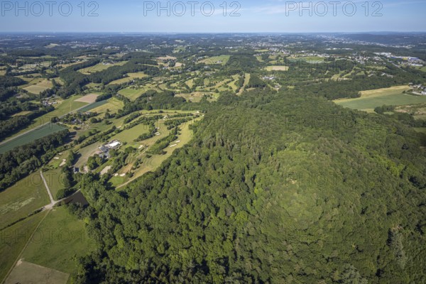 Aerial view, golf course golf club Felderbach Sprockhövel, Frielinghausen 1, Sprockhövel, Ruhr area, North Rhine-Westphalia, Germany, DE, Ennepe-Ruhr-Kreis, Europe, golf, golf course, golf club, golf course, aerial view, aerial photography, aerial photography, sports, overview, bird's-eye view, overview