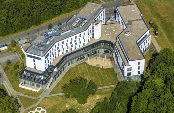 Aerial photo, IG-Metall-Bildungszentrum, Sprockhövel, Ruhr area, North Rhine-Westphalia, Germany, education centre, DE, Ennepe-Ruhr-Kreis, Europe, trade union IG Metall, conference centre, aerial photo, aerial photography, aerial photography, Otto-Brenner-Straße, overview, bird's-eye view, birds-eyes view, overview