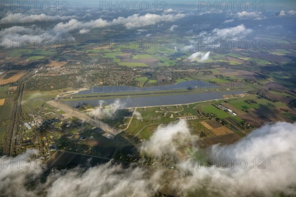 Former airbase Ahlhorn, former military airbase Ahlhorn ETNA, Emstek, Lower Saxony, Germany, Europe, aerial photo, birds-eyes view, aerial view, aerial photography, aerial photography, overview, bird's eye view