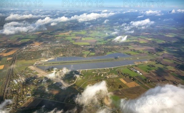 Former airbase Ahlhorn, former military airbase Ahlhorn ETNA, Emstek, Lower Saxony, Germany, Europe, aerial photo, birds-eyes view, aerial view, aerial photography, aerial photography, overview, bird's eye view