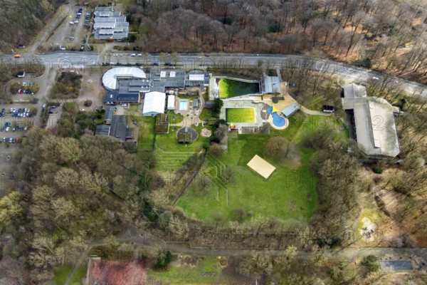 Aerial view, Solbad Vonderort, wellness centre, Osterfeld, Oberhausen, Ruhr area, North Rhine-Westphalia, Germany, DE, Europe, leisure facility, leisure pool, leisure activities, leisure centre, aerial view, aerial photography, aerial photography, overview, bird's-eye view, wellness facility, birds-eyes view, overview