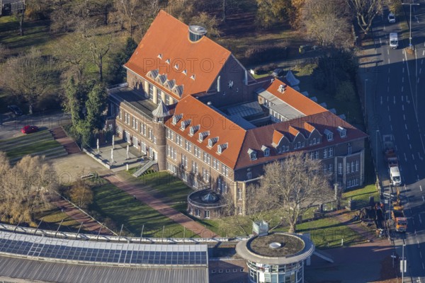 Aerial view, TZU Technology Centre for Environmental Protection Management, Marienviertel Ost, Oberhausen, Ruhr area, North Rhine-Westphalia, Germany, DE, Essener Straße, Europe, aerial view, aerial photography, aerial photography, technology centre, overview, bird's-eye view, overview