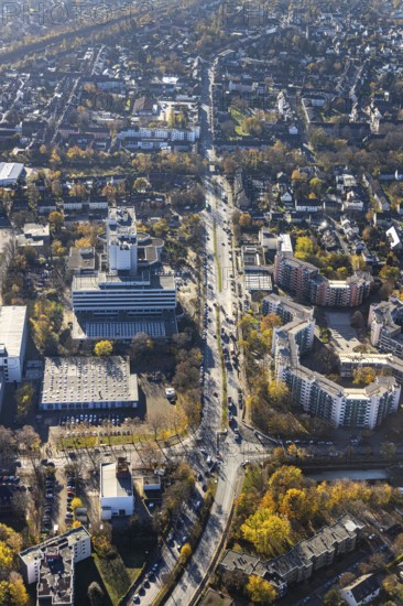 Aerial photo, Berufsförderungswerk Oberhausen, Bebelstraße, Oberhausen, Ruhr area, North Rhine-Westphalia, Germany, education, educational institution, DE, Europe, college, teaching institute, aerial photo, aerial photography, aerial photography, school, overview, bird's eye view, birds-eyes view, overview