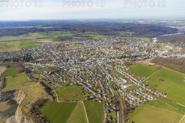 Aerial view of Warstein, Warstein, North Rhine-Westphalia, Germany