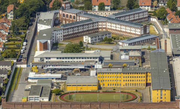 Aerial view, Werl Prison, Werl, Soester Börde, North Rhine-Westphalia, Germany
