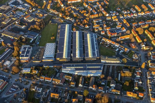 Aerial view, Standard Metallwerke, Rustigestraße, Werl, North Rhine-Westphalia, Germany