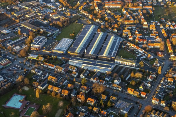 Aerial view, Standard Metallwerke, Rustigestraße, Werl, North Rhine-Westphalia, Germany