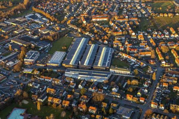 Aerial view, Standard Metallwerke, Rustigestraße, Werl, North Rhine-Westphalia, Germany