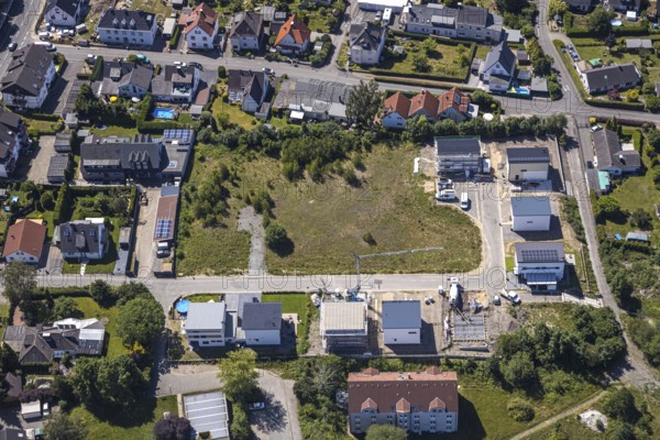 Aerial view, Schmandbruch development area, Sonnenfeld, Grundschöttel, Wetter, Ruhr area, North Rhine-Westphalia, Germany