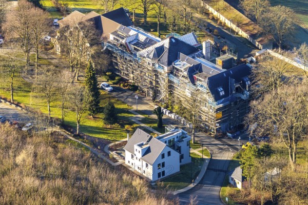 Aerial photo, RZV Rechenzentrum Volmarstein GmbH, Grundschöttel, Wetter, Ruhr area, North Rhine-Westphalia, Germany